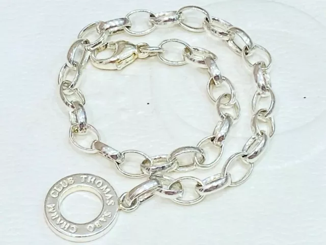 THOMAS SABO Charm Club Sterling Silver Classic Belcher Charm Bracelet 18cm $89