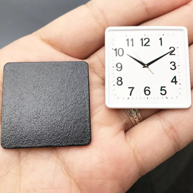 Reloj de pared en miniatura para casa de muñecas de resina escala 1:12 accesorios para decoración del hogar T-TM