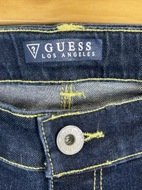 GUESS girls designer blue skinny stretch denim jeans size 12/ 10-12 (689) 2