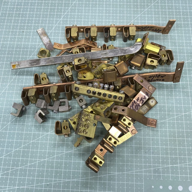 JOBLOT Pezzi Ottone Rame Viti Barre Forme Modello Creazione Vapore Vivo ecc 990gms