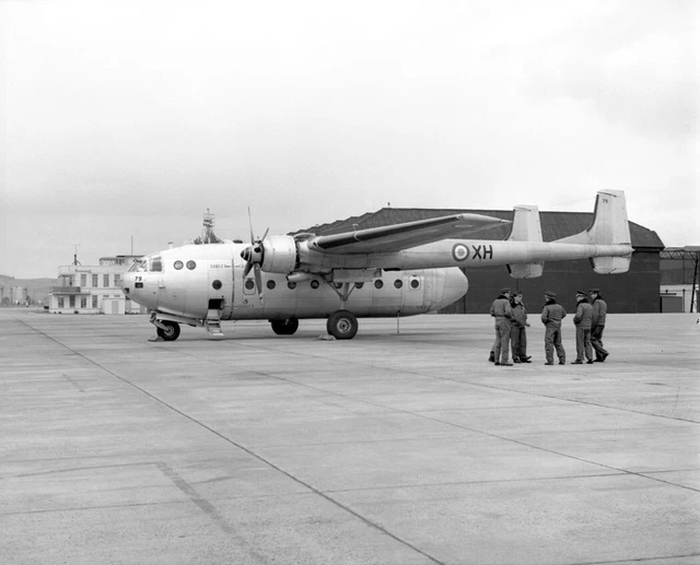 GAM-56, French AF, Nord Noratlas, No.79 'XH' at RAF Leuchars - Large B&W Neg