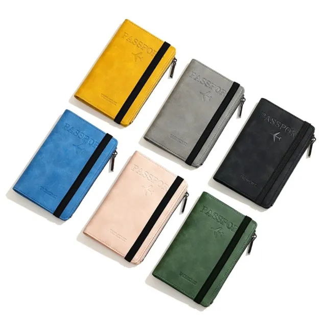 PU Leather Passport Holder Ultra-thin Document Package Passport Cover  Travel