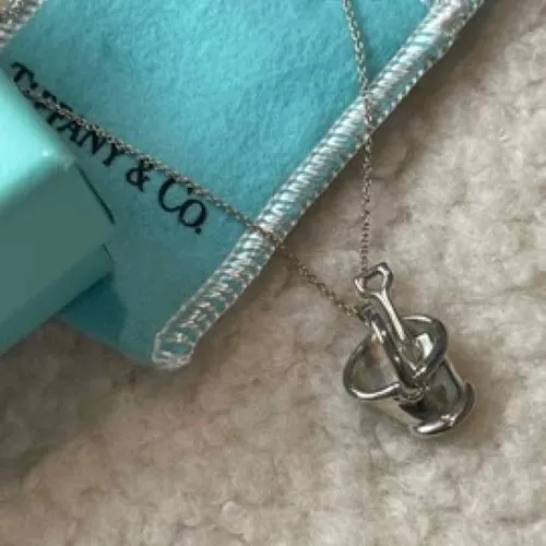 Womens Tiffany & Co Beach Pail Pendant Necklace Silver Bucket 925 Sterling RARE 