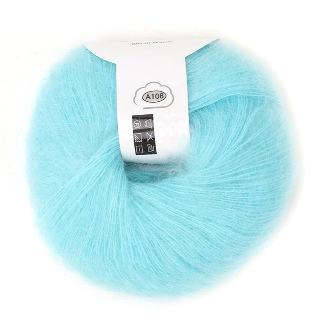 26g/Roll Laine Angora Mohair Doux Laine à Tricoter Pour Vêtements Foulards