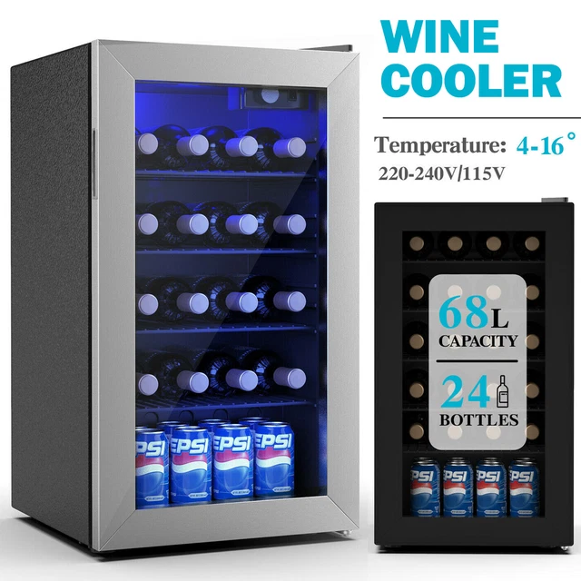 24/26/48 BOTTLES WINE Cooler Compressor Chiller Storage Fridge Cellar