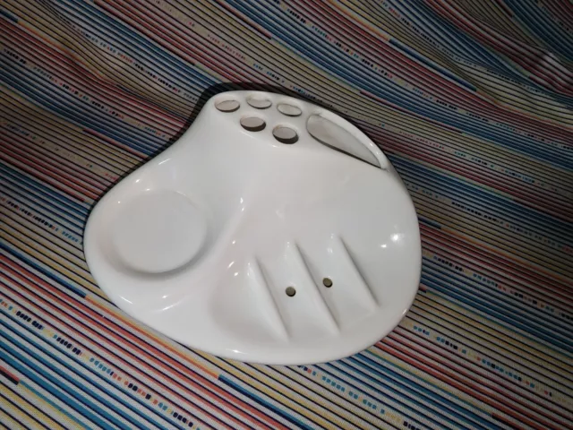 Vintage Ceramic Bathroom Sink Caddy toothbrush holder soap dish