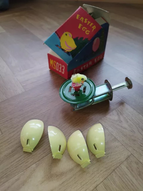 Easter Egg Blechspielzeug made in China alt mit original Verpackung MS 033