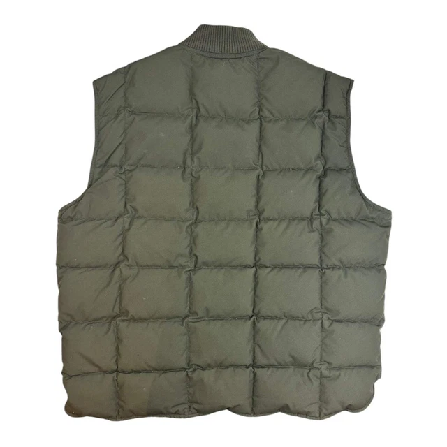 VINTAGE EDDIE BAUER Goose Down Vest Olive Green 58.00 PicClick CA