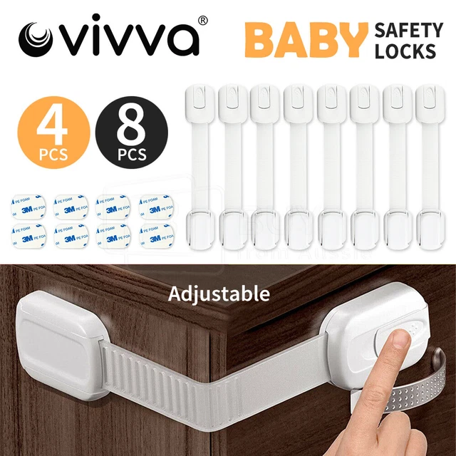 Child Toddler Baby Cupboard Cabinet Safety Locks Proof Door Drawer Fridge Kids