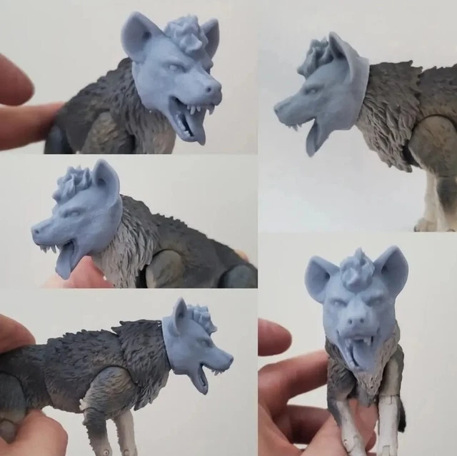 HYENA HEAD FOR Custom GI Joe Classified TIMBER WOLF Snake Eyes 1/12