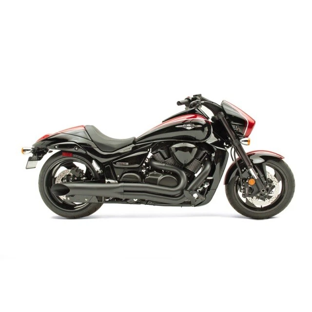 Hardkrome Suzuki M109r 2-1 Ceramic Black Sideburner Full Exhuast System 44B-6460