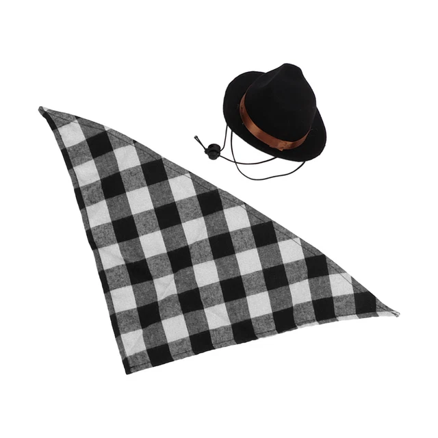 Cowboyhut Und Hundeschal Set Haustier Cowboy Kostüm Lässiges Kätzchen