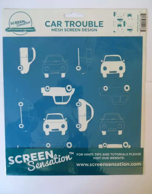 Screen Sensation Mesh Screen Design - CAR TROUBLE