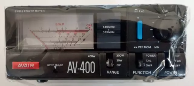AVAIR AV-400 VHF/UHF 400W SWR/RF Power Meter - Free Delivery