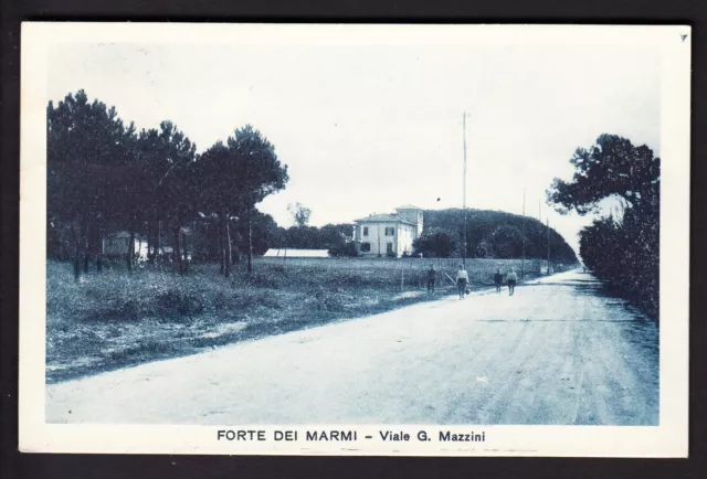 FORTE DEI MARMI (LUCCA) - VIALE G. MAZZINI - Cartolina fp viaggiata - 1932