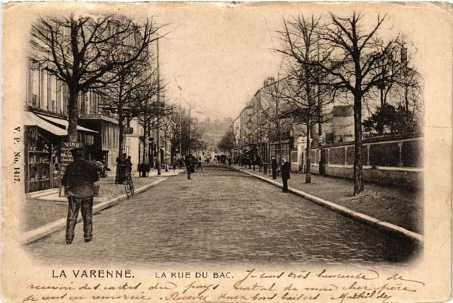 CPA LA VARENNE La rue du Bac (600239)