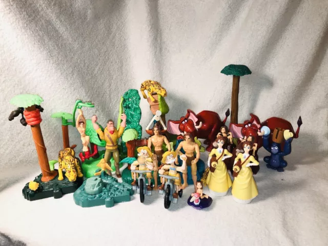 Tarzan Burroughs and Disney Mattel 1999 Lot of 26 RARE Jane Trees Elephant Baby