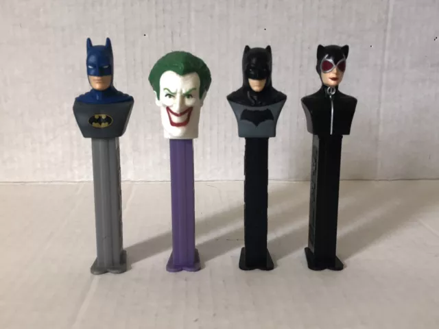 DC Universe Batman/Joker/Catwoman Pez Dispenser Lot of 4