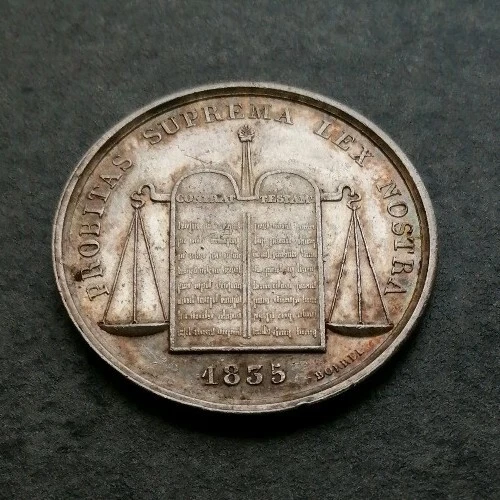 Jeton Argent Chambre Des Notaires La Rochelle Charente Inférieure 1835 8,89 gr