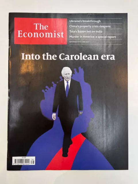 The Economist Magazine - September 22 - "Into the Carolean Era" - As new, unread