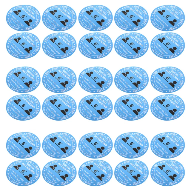 30 un. pegatinas de eliminación recordar pegatinas de suelo pegatinas de eliminación social