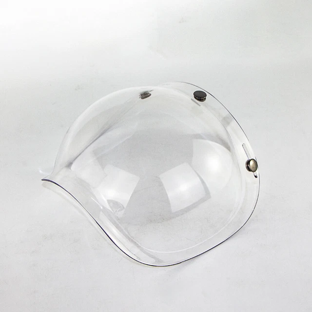 (Transparent)Open Face Motorcycle Helmet BubblePC Lens Durable Wear Proof