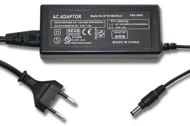 Vhbw 220V Alimentatore Compatibile Con Fotocamera