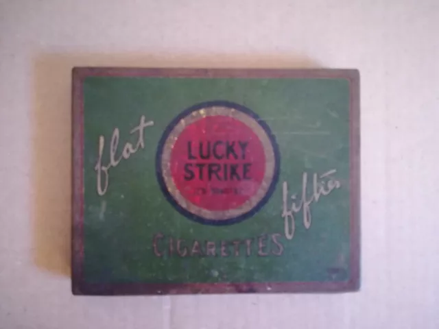 Caja antigua cigarros lucky strike tabaco