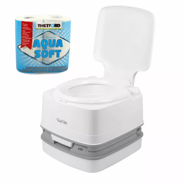 Thetford Porta Potti 335 + Aquasoft Campingtoilette 10Ltr Tank für T4,T5,T6,T6.1