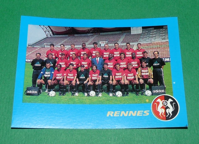 POSTER )) équipe STADE RENNAIS & OGCN NICE 1986