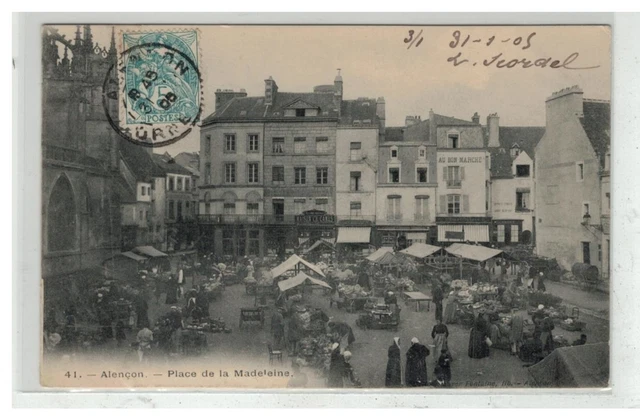 61 Alencon #10668 Place De La Madeleine Nâ° 41 Un Jour De Marche