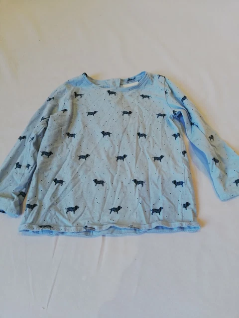 Next Long Sleeve Tops T-Shirts Newborn Baby Boys Girls 9-12 Months Blue