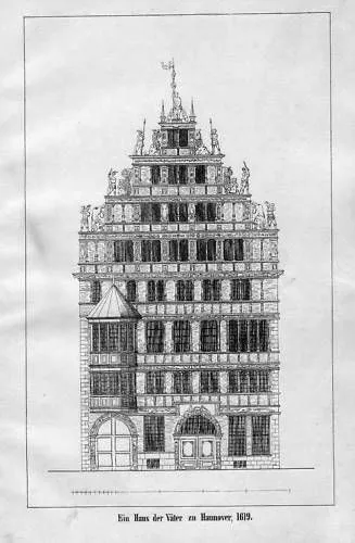 1840 - Hannover Niedersachsen Lithographie