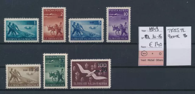 BV22478 Yugoslavia 1949 Trieste airmail stamps fine lot MNH cv 140 EUR