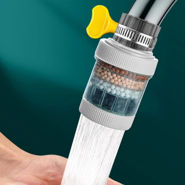 Faucet Filter Splash-Proof Water Tap Nozzle Household Accessories (White) FS2#
