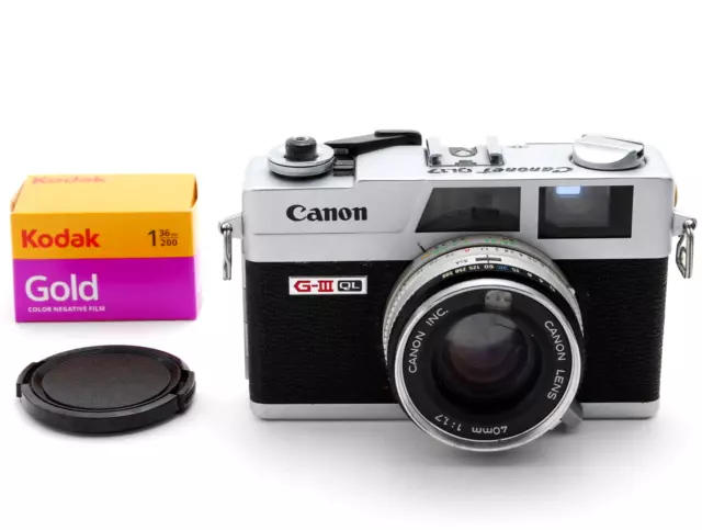 Video【Exc+5】Canon Canonet QL17 GIII 35mm Film Camera Rangefinder From JAPAN