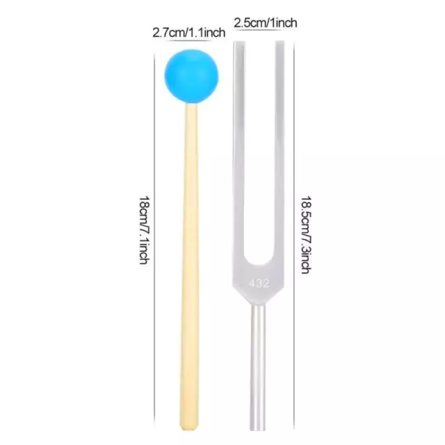 432-Hz-Stimmgabel aus Aluminiumlegierung für präzise Frequenzausrichtung