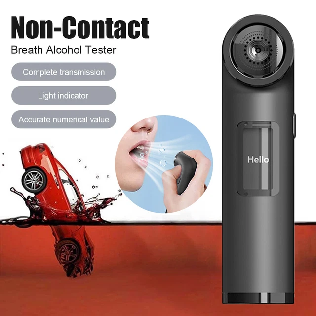 Nuevo probador de alcohol recargable de aliento profesional con pantalla LCD