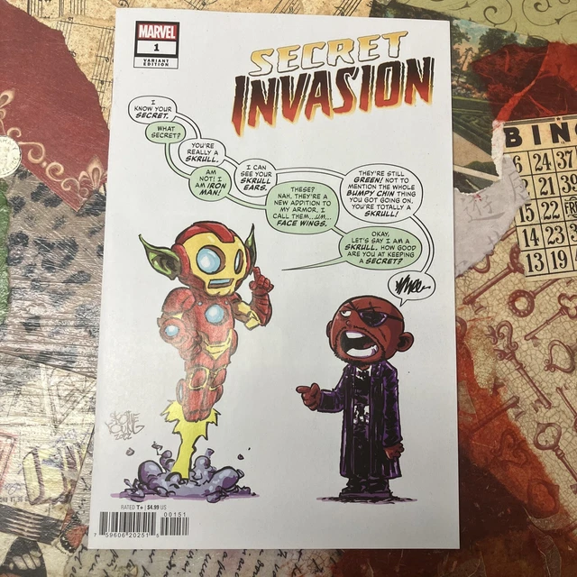 SECRET INVASION 1 Skottie Young Variant Marvel Comics NM