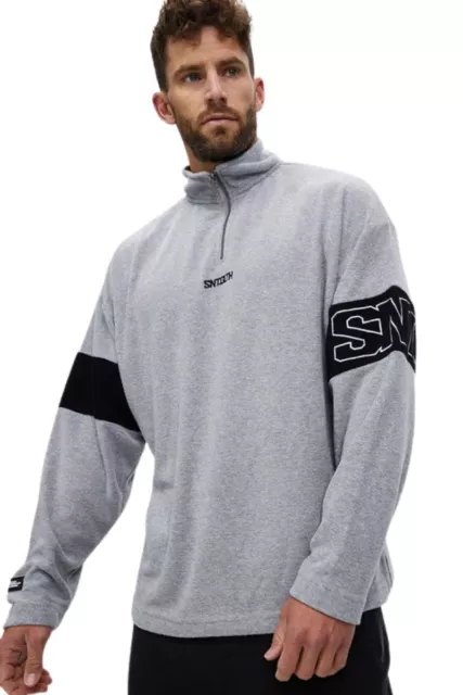 St Goliath | Mens Polar Fleece Qtr Zip (Grey Marle)