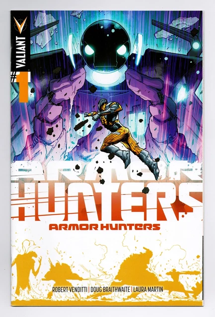 Armor Hunters #1 1:25 Hairsine Variant Bagged Boarded Valiant Comics Vei Nm/Vf