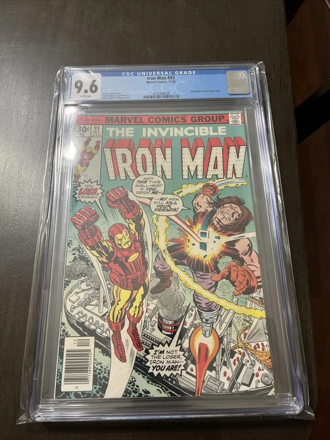 The Invincible Iron Man #93 1976 Jack Kirby cover  CGC 9.6 GRADED comic book
