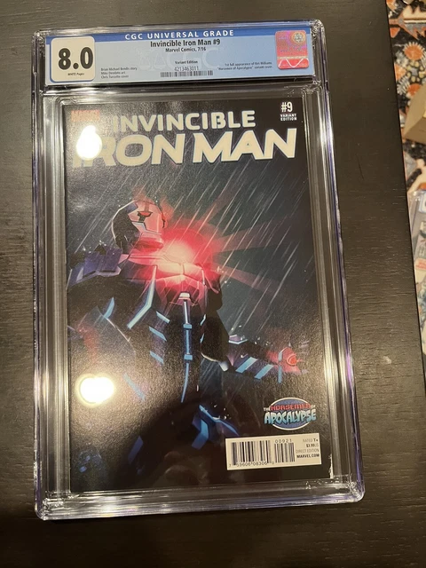 Invincible Iron Man 9 CGC 8.0 Variant Edition 1st RiRi Williams 2016
