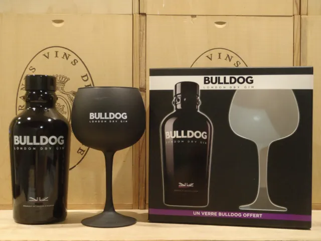 Gin Bulldog London Dry 70cl 40% vol. avec coffret + 1 verre