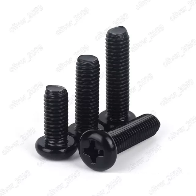 Bulloni testa vite Phillips acciaio inox nero 316 M1,6 M2 M3 M4 M5 M6 M8