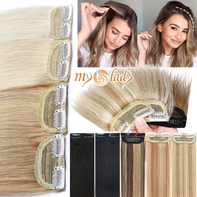 1 Bandes 2 Clips Extension A Clip Cheveux 100% Naturel Remy Cheveux Humain 20CM