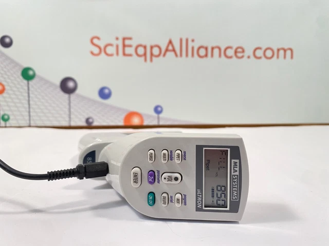 MLA Ultron - Multichannel Pipette - 12 Channel Electronic 850 ul w/ Charger