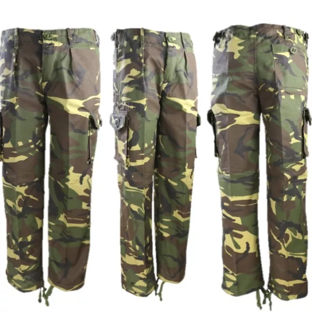 Jungen Armee Outfit T-Shirt Hose Kappe Gesichtsfarbe Kinder 3-13 Jahre Dpm Tarnung 2