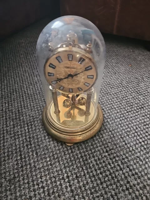 anniversary clock glass dome