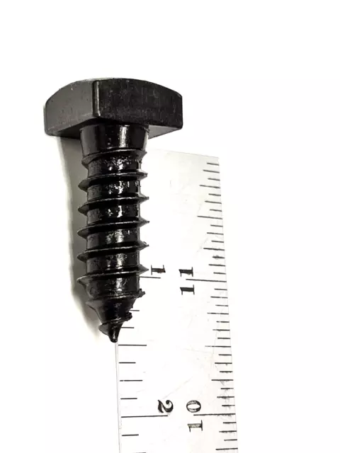 (25) 1/2 X 1-1/2 Square Head Lag Bolt Screw BLACK OXIDE .50 x 1.50" (3/4" head)